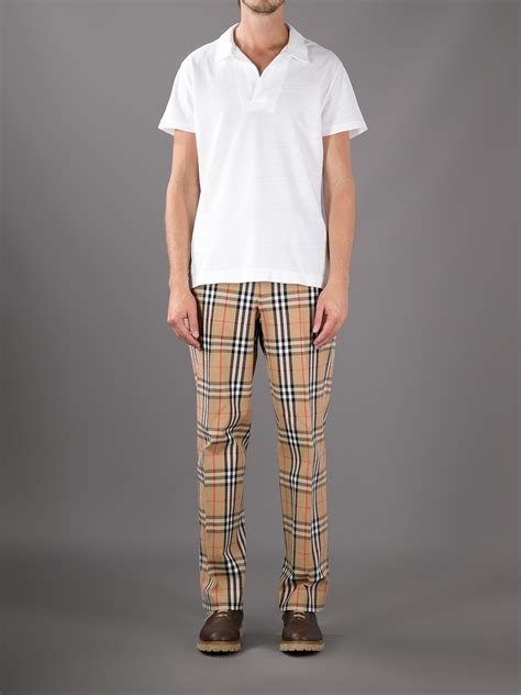 burberry plaid.pants outfit men|burberry nova check trousers men's.